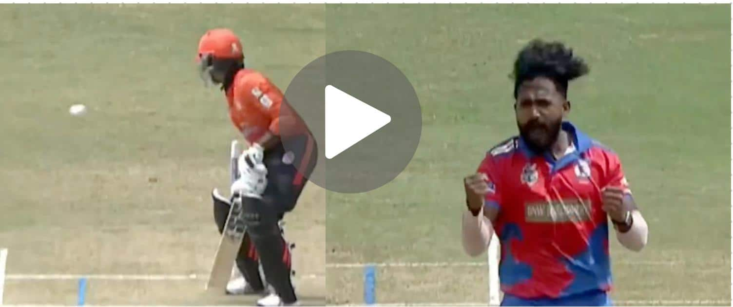 [Watch] MS Dhoni Mentored CSK Pacer Bowls Deadly In-Swinger To Shatter Stumps In KCL T20 2024